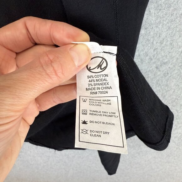 Mod-O-Doc Black Open Front Cardigan Duster Pockets SS Womens Size Medium NWT - Picture 13 of 16